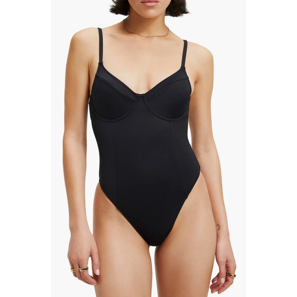 $120 Good American Scuba Show-Off One-piece Swimsuit Size S